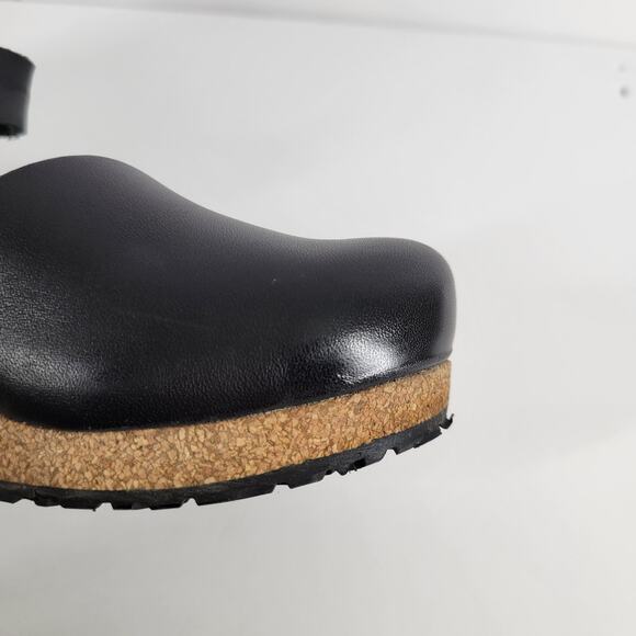 Birkenstock Papillio Mary Jane Wedge Sandal Black Leather Mary Jane Sz 36 5 5.5 - Picture 8 of 15